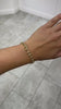 Emerald 0.69tcw Natural Diamond Pave Set Woman's 14K Gold Bracelet