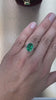 4.78cts Bezel Set Oval Emerald Solitaire 14K Gold Ring