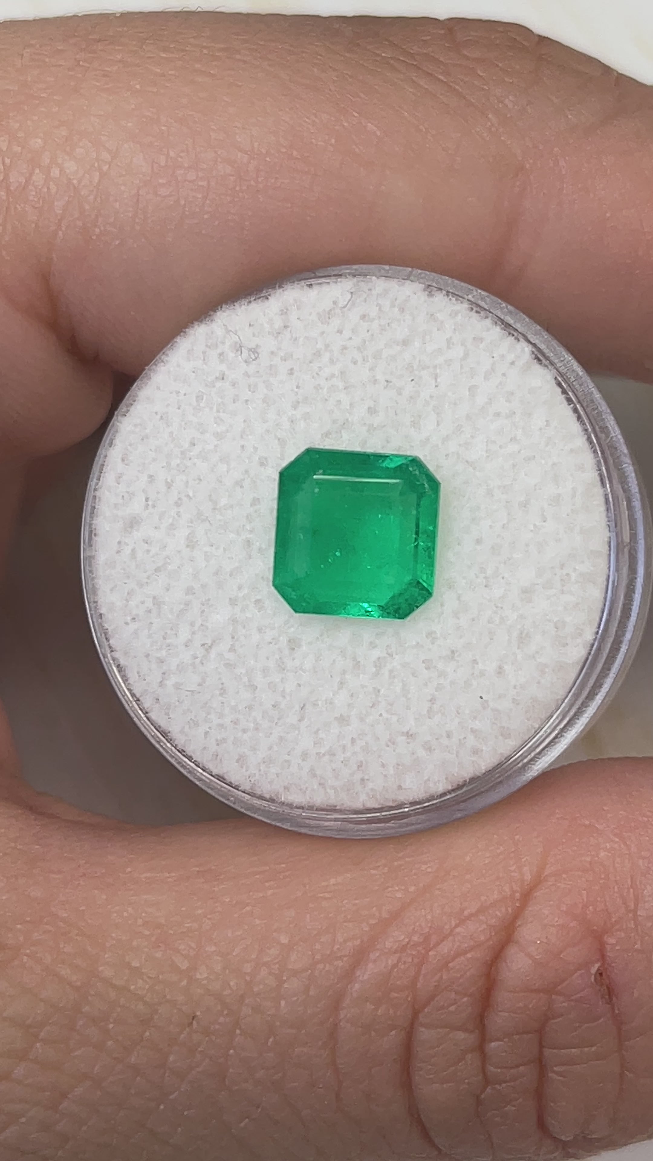 1.97 Carat Spready 8.5x8.5 Muzo Green Natural Loose Colombian Emerald- Asscher Cut