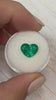 3.35 Carat 11x9 Certified Vivid Muzo Green Natural Colombian Emerald-Heart Cut