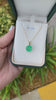 6.50-Carat Colombian Emerald Solitaire Round Cut Gold Pendant