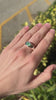 0.80ct Men's Oval Cut East to West Unisex Emerald Set in Sterling Silver .925 Ring SS