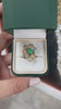 1.75tcw 14K Round Cut Cluster Floral Cocktail Emerald & Diamond Leaf Statement Ring