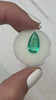 4.13 Carat Unique Color Bands Natural Loose Colombian Emerald-Pear Cut