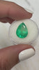 5.73 Carat Apple Green Natural Loose Colombian Emerald-Pear Cut