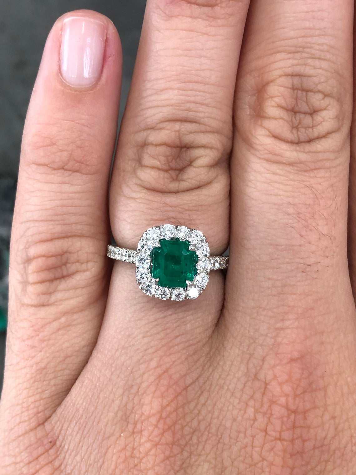 AAA+ 2.30tcw Natural Emerald & Diamond