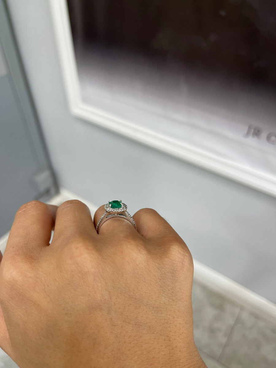 White gold - Ring - 2.31tcw Emerald - Diamonds