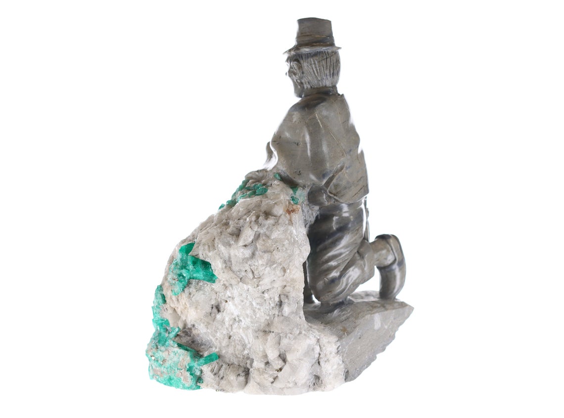 Colombian Emerald Camper Stone Sculpture