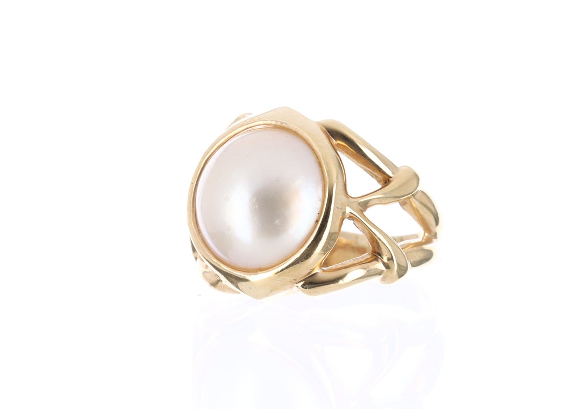 Pearl & Yellow Gold Ring