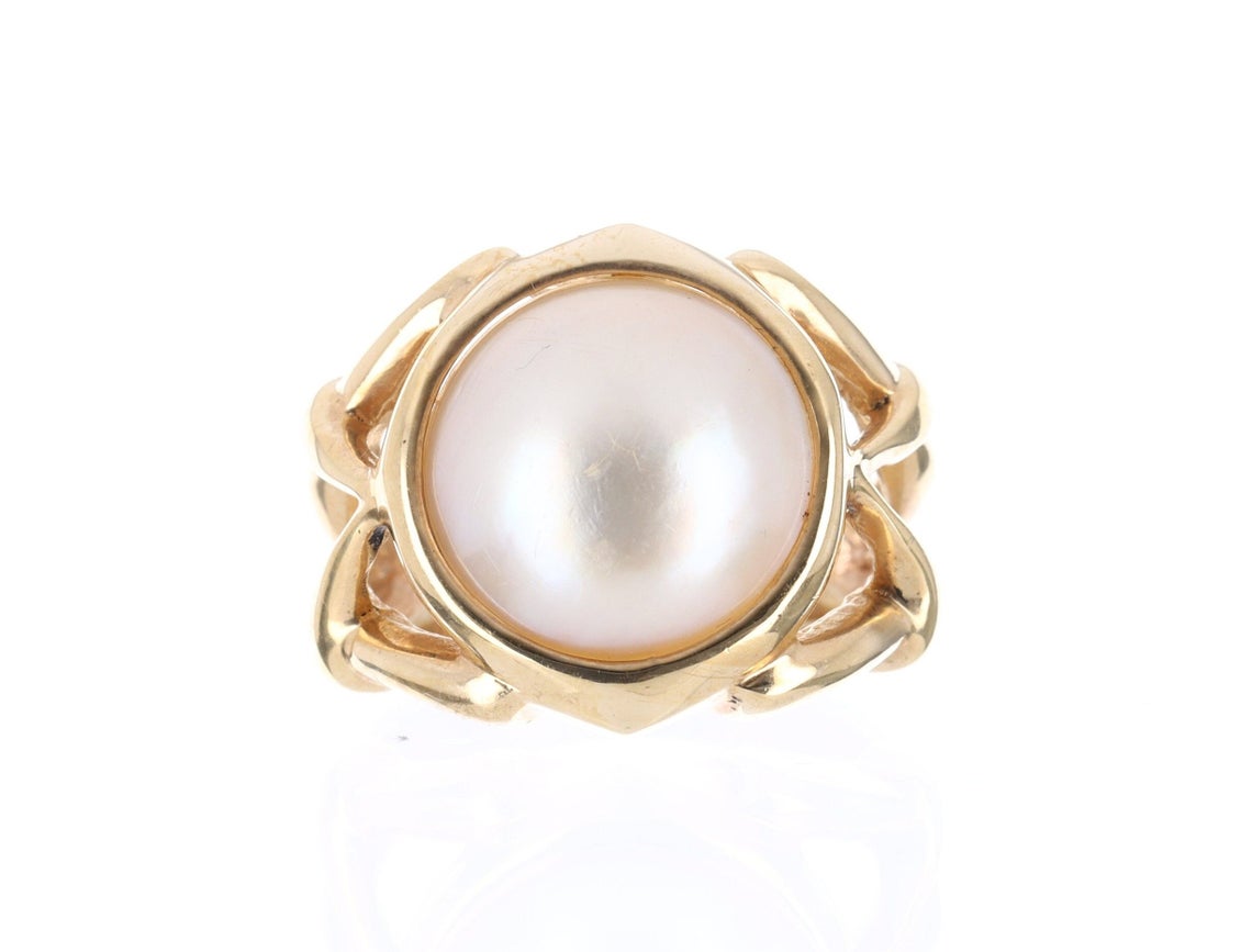 100% Original Freshwater Perl Ratti Certified Pearl/Moti, Panchdhatu Ring for Man and Woman 14K