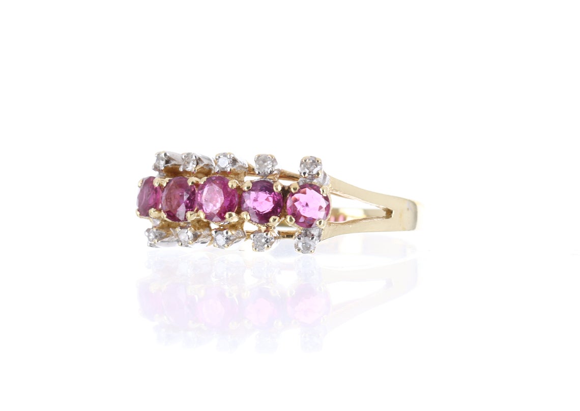 Ruby & Diamond Cocktail Ring