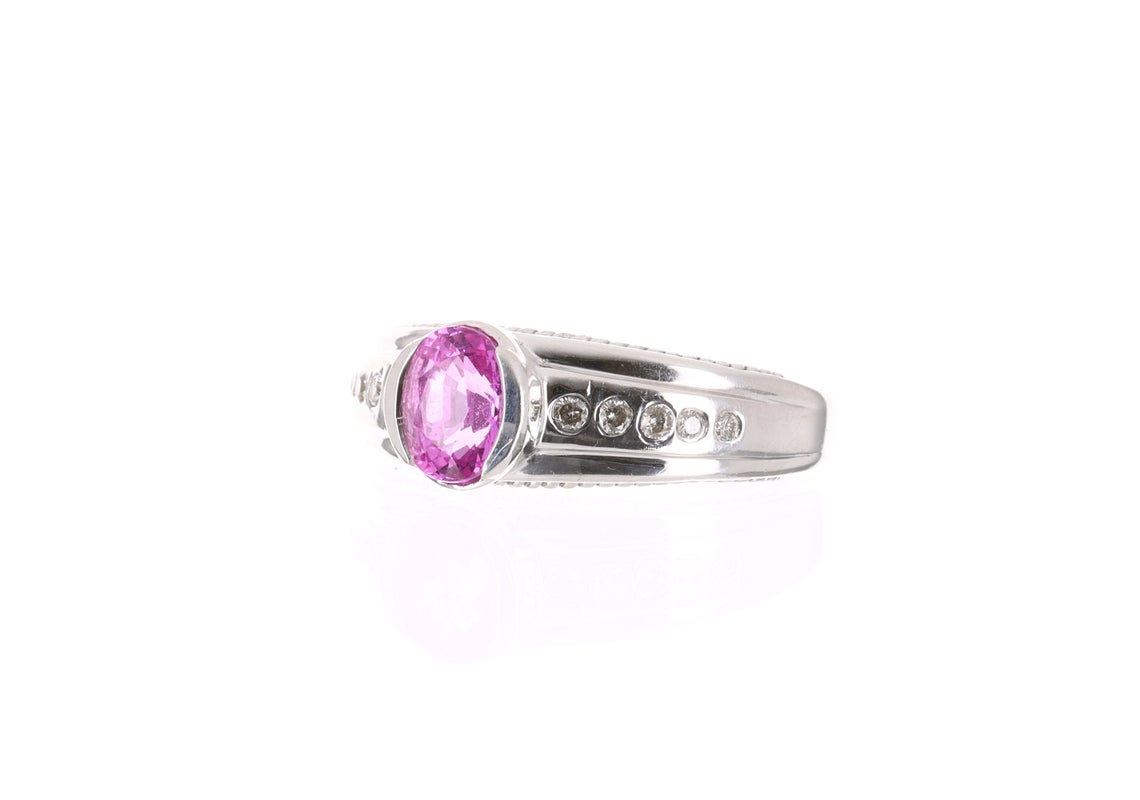 Pink Tourmaline & Diamond Ring