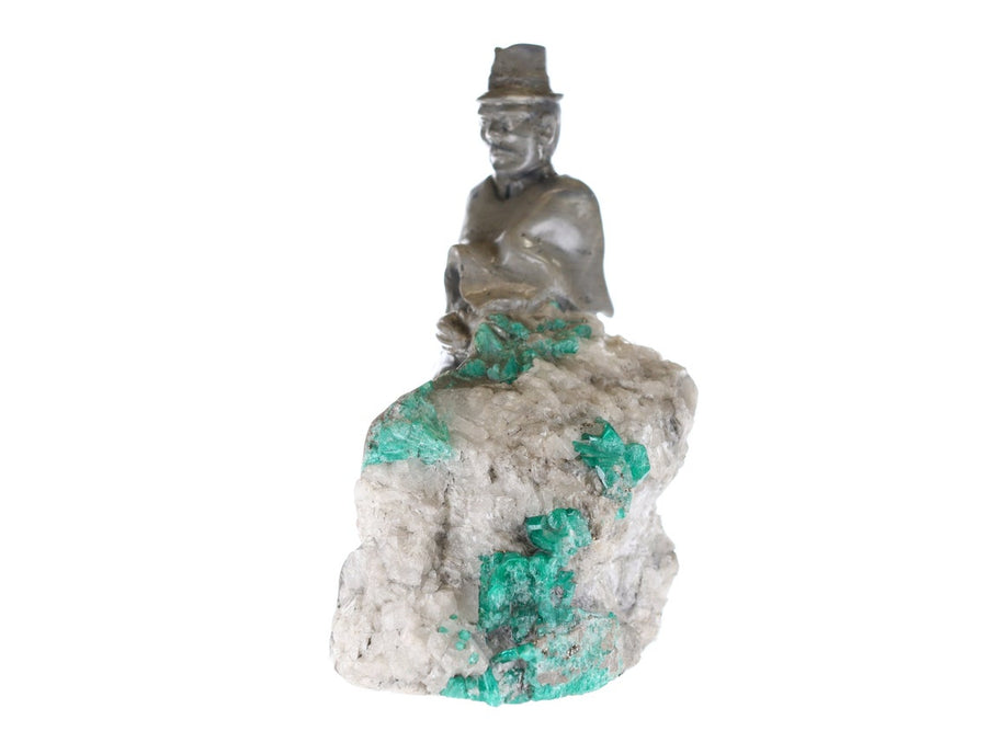 Rough Crystal Sculpture Featuring Colombian Emerald