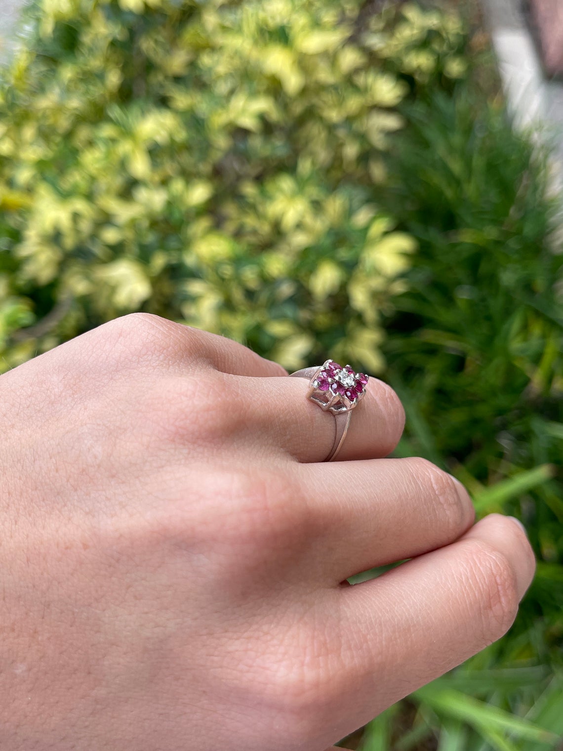 0.80tcw Ruby & Diamond Cocktail Ring 14K