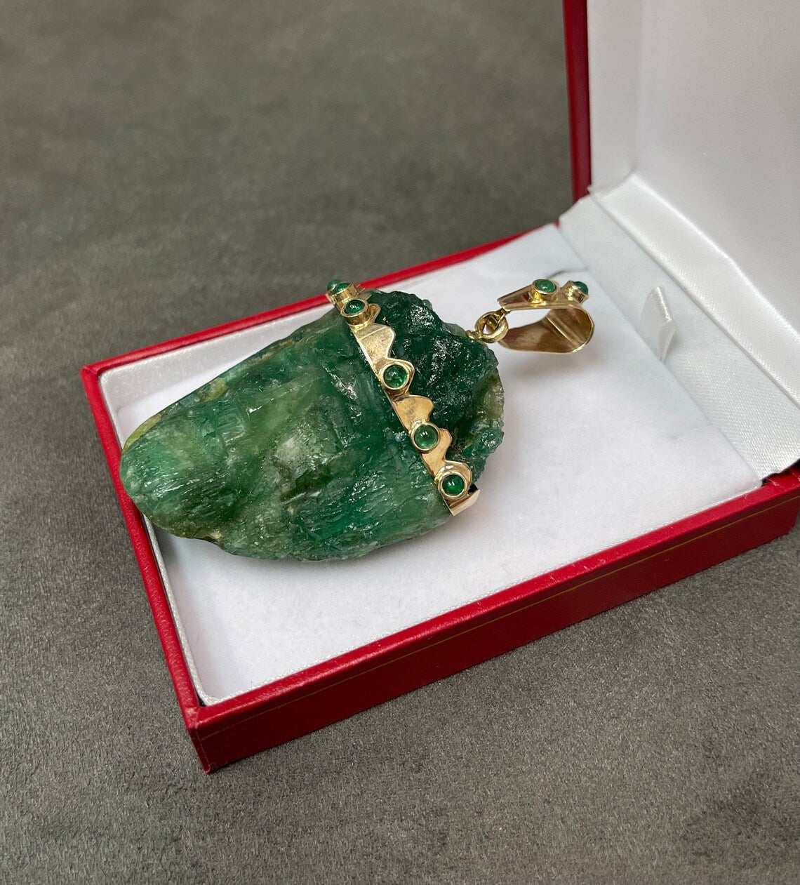 Jesus Christ With Crown - Rough Natural Emerald Crystal 