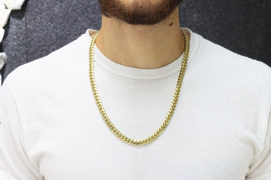 Gold Cuban Chain Link Diamond Necklace | Armans Fine Jewellery