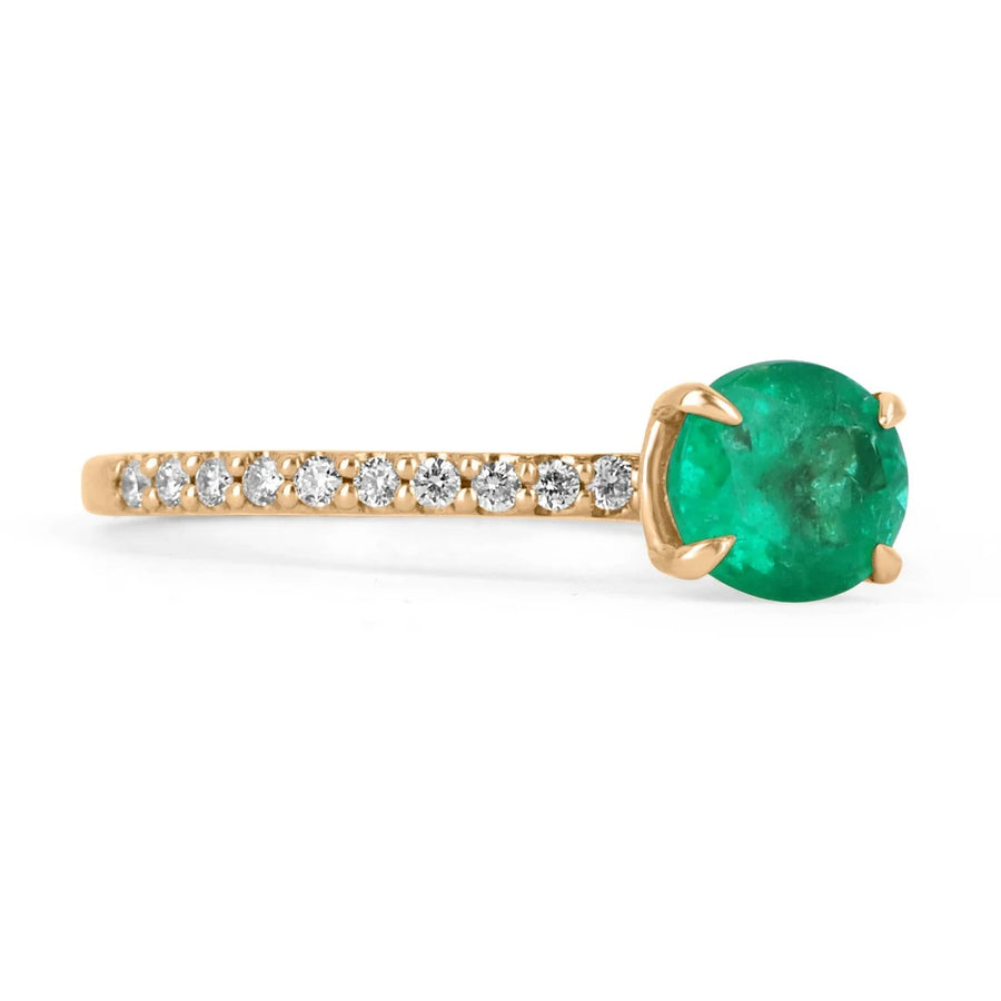 Colombian Emerald & diamond bracelet for women 14K