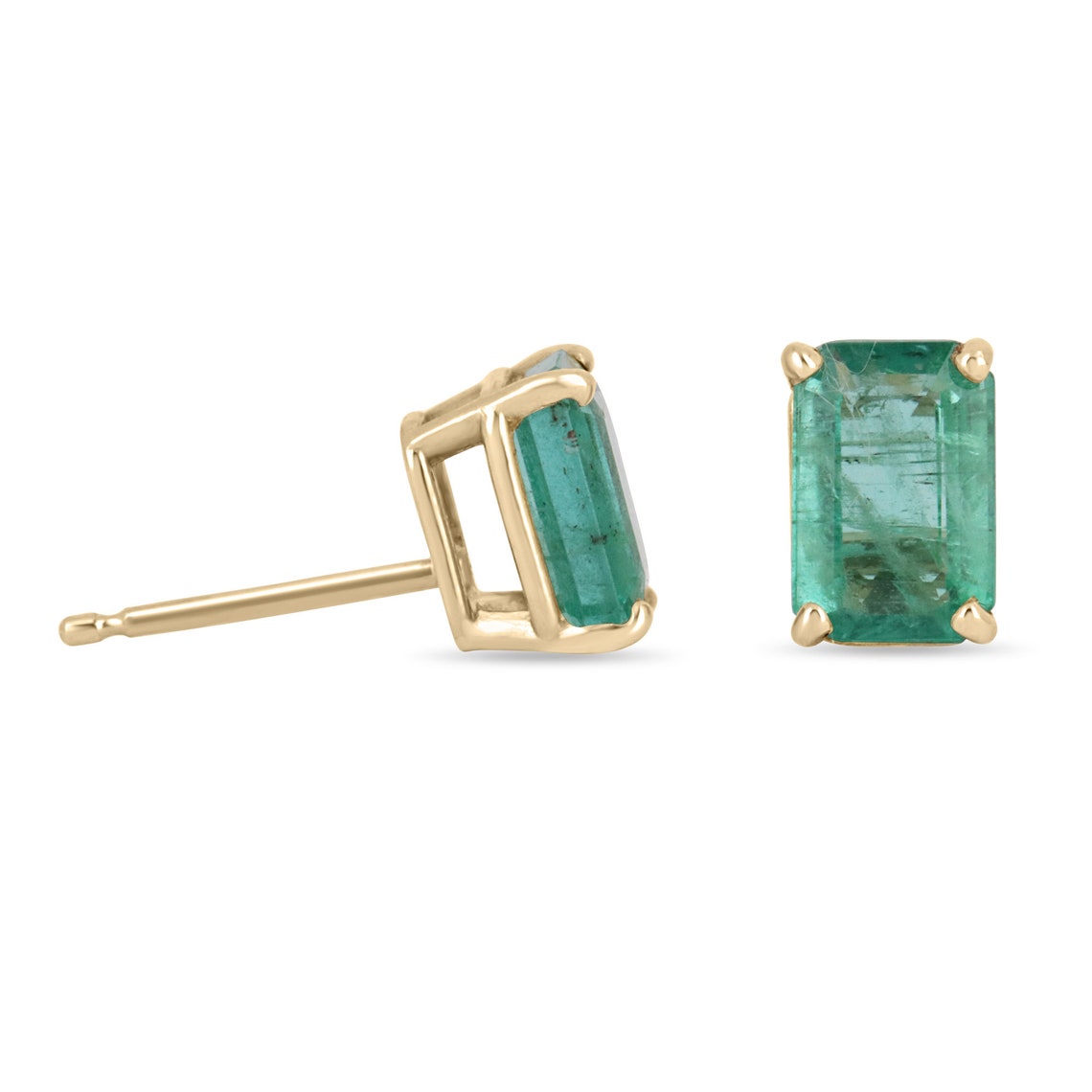 Natural Emerald Stud Earrings