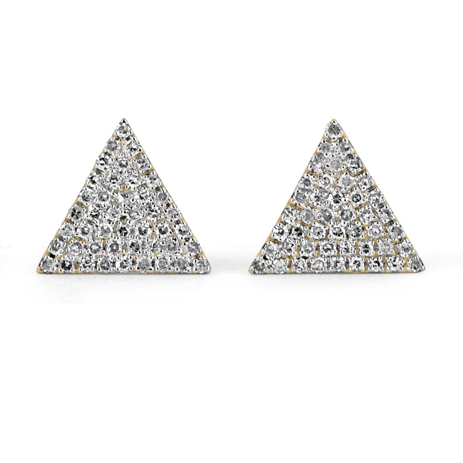 0.27tcw Diamond Cluster Stud 14K Gold Earrings