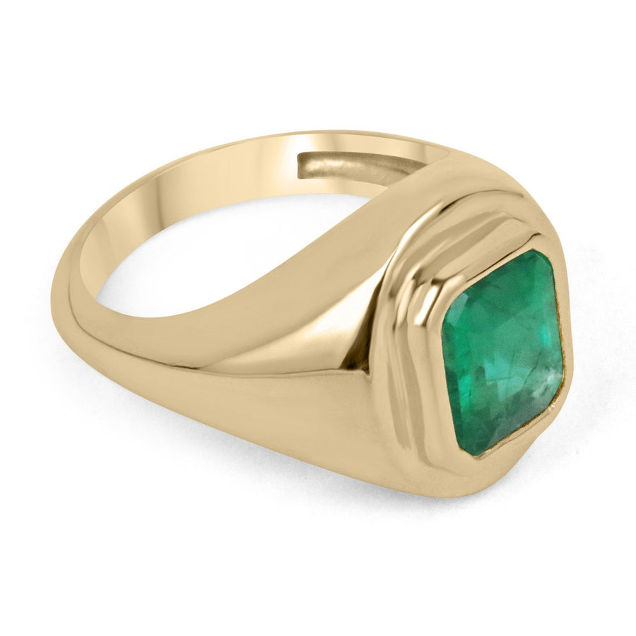 Rich Dark Green Emerald Ring Gift