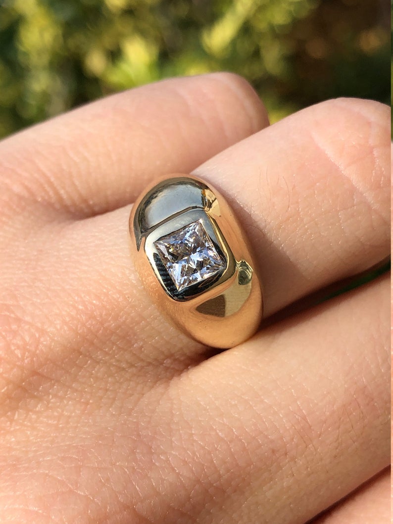 Diamond Solitaire Ring 14K