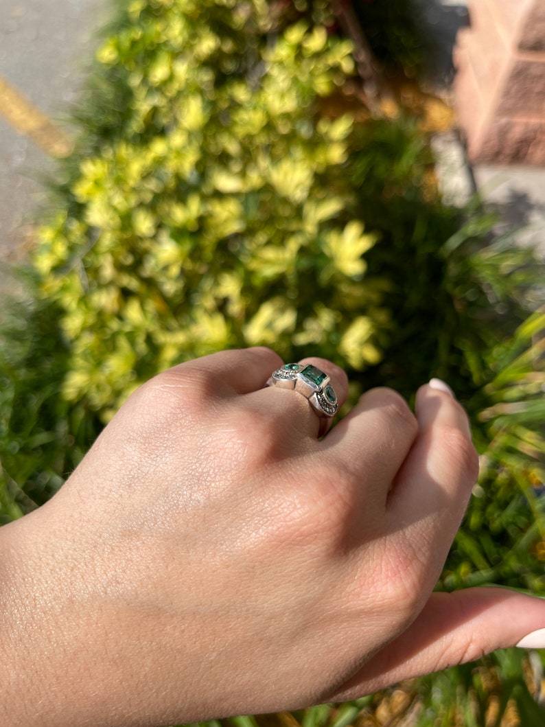 Vintage Three Stone Statement Ring