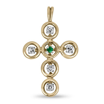 Diamond Accent Cross Pendant Necklace