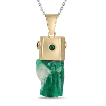 Unique Emerald Collectors Pendant Necklaces