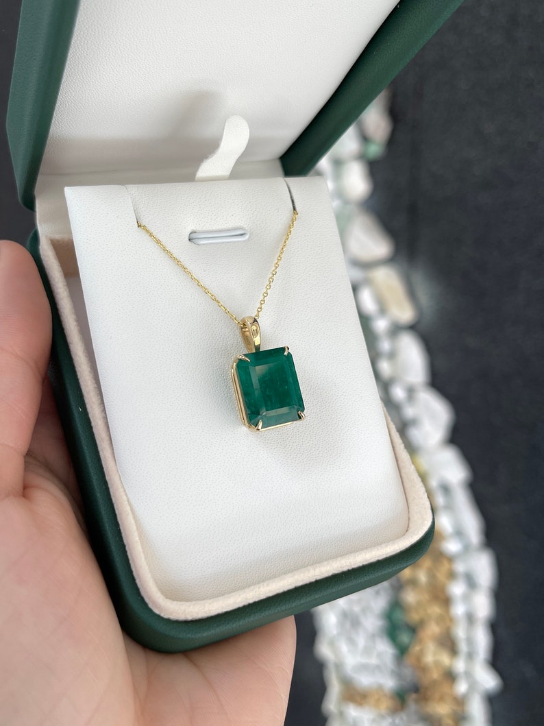  4 Prong Emerald Cut Emerald