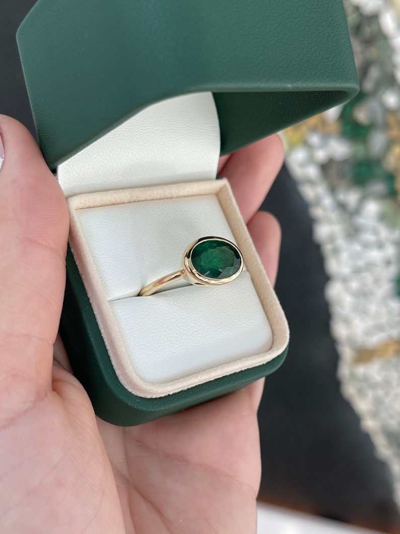 WFTW sheriffs star signet ring with green stone in gold | ASOS