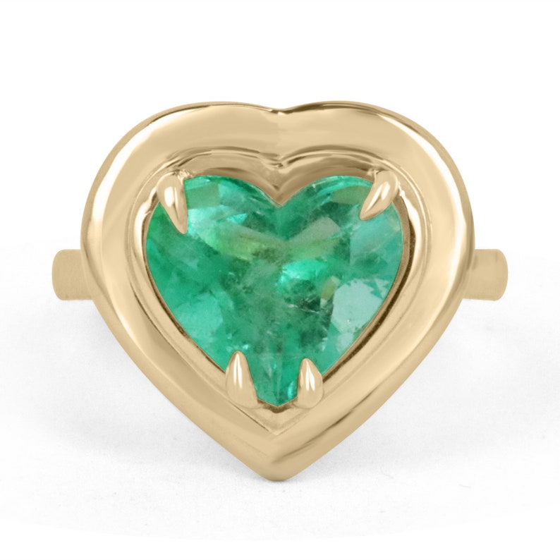 Emerald Solitaire Statement Ring