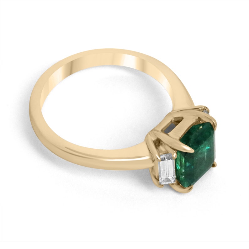 Emerald Solid Gold Ring 18K