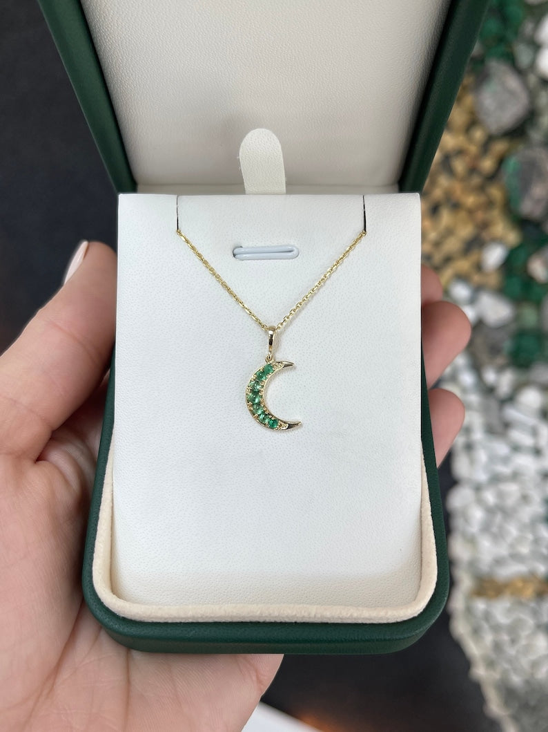 Crescent Moon Pendant Necklace