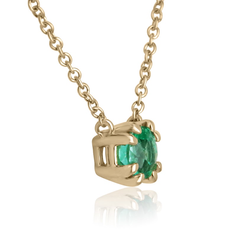 Fine Quality Emerald Stacking Layering Pendant