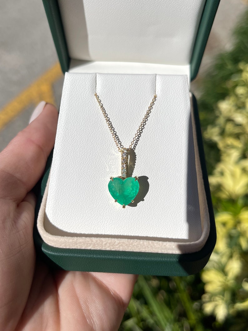 Diamond Accent Emerald Necklace