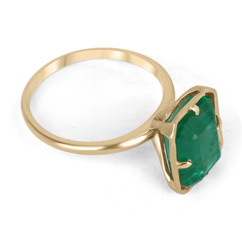 14K Gold Georgian Emerald Ring