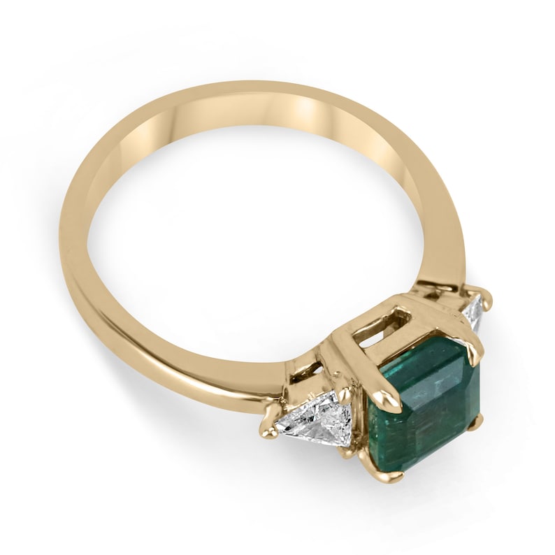 Emerald and Diamond Right Hand Ring