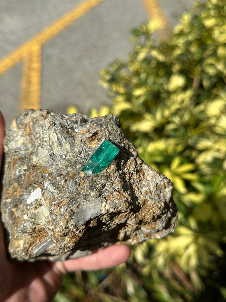 High-Quality Untouched Colombian Emerald Rough: 18+ Carat Marvel