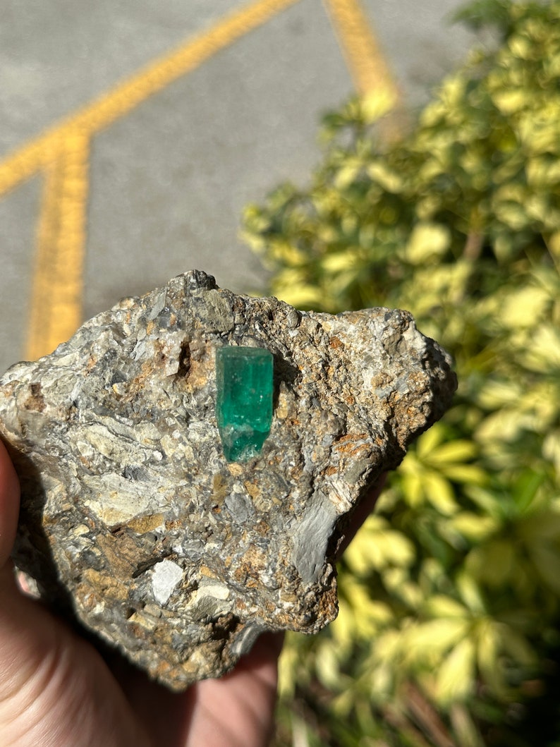 Unearthed Colombian Emerald: Pristine 18+ Carat Raw Gemstone