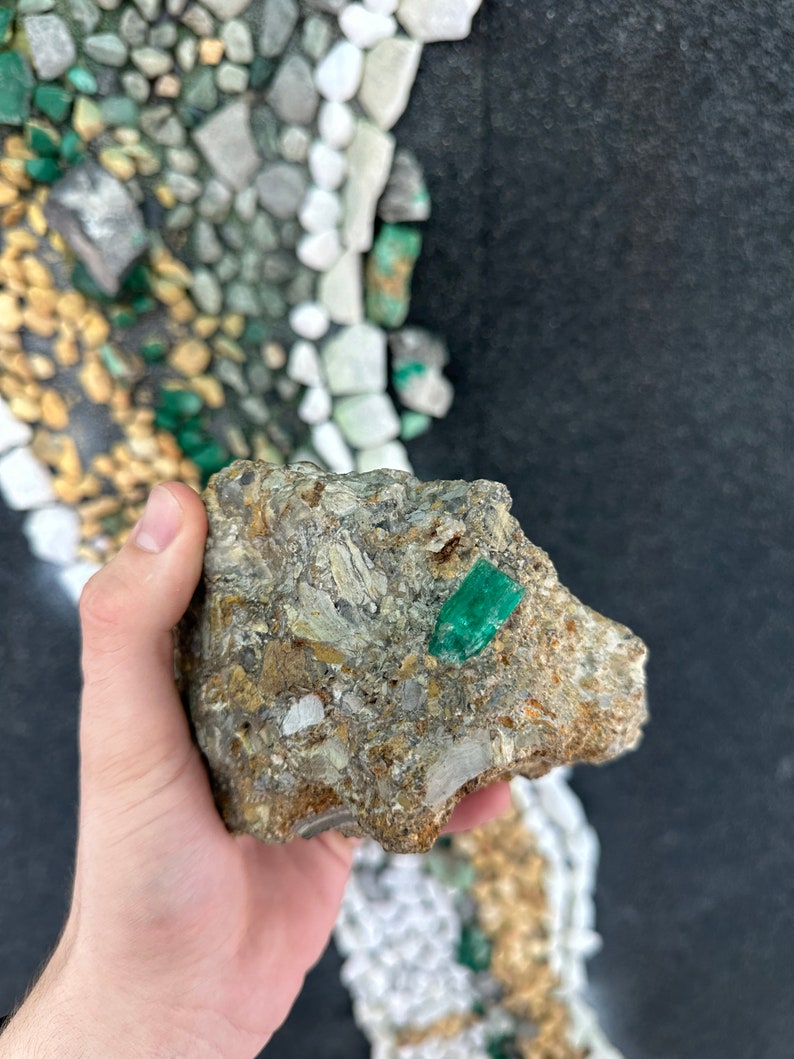 Unprocessed Gem Treasure: 18+ Carat Colombian Emerald Rough