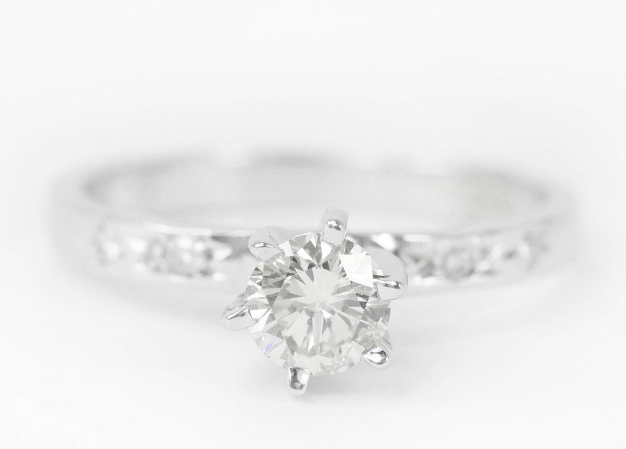 0.54tcw Solitaire Diamond Engagement Ring 14K