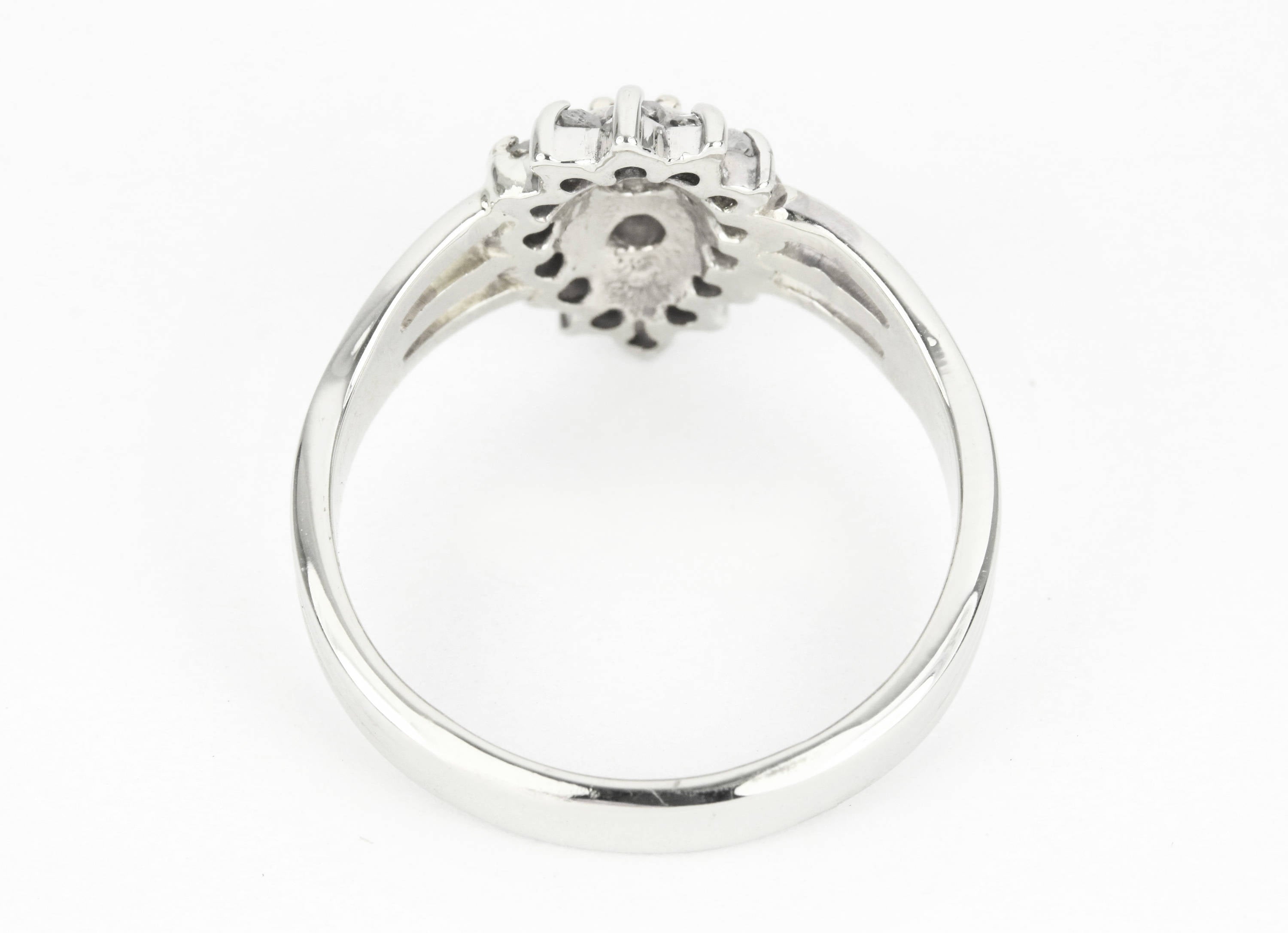 Diamond Cluster Anniversary Ring