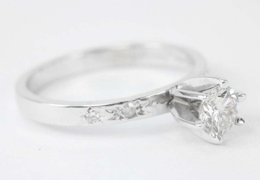 0.54tcw Solitaire Diamond Engagement Ring 14K image