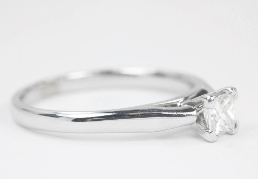 Solitaire Princess Cut Diamond Engagement Ring