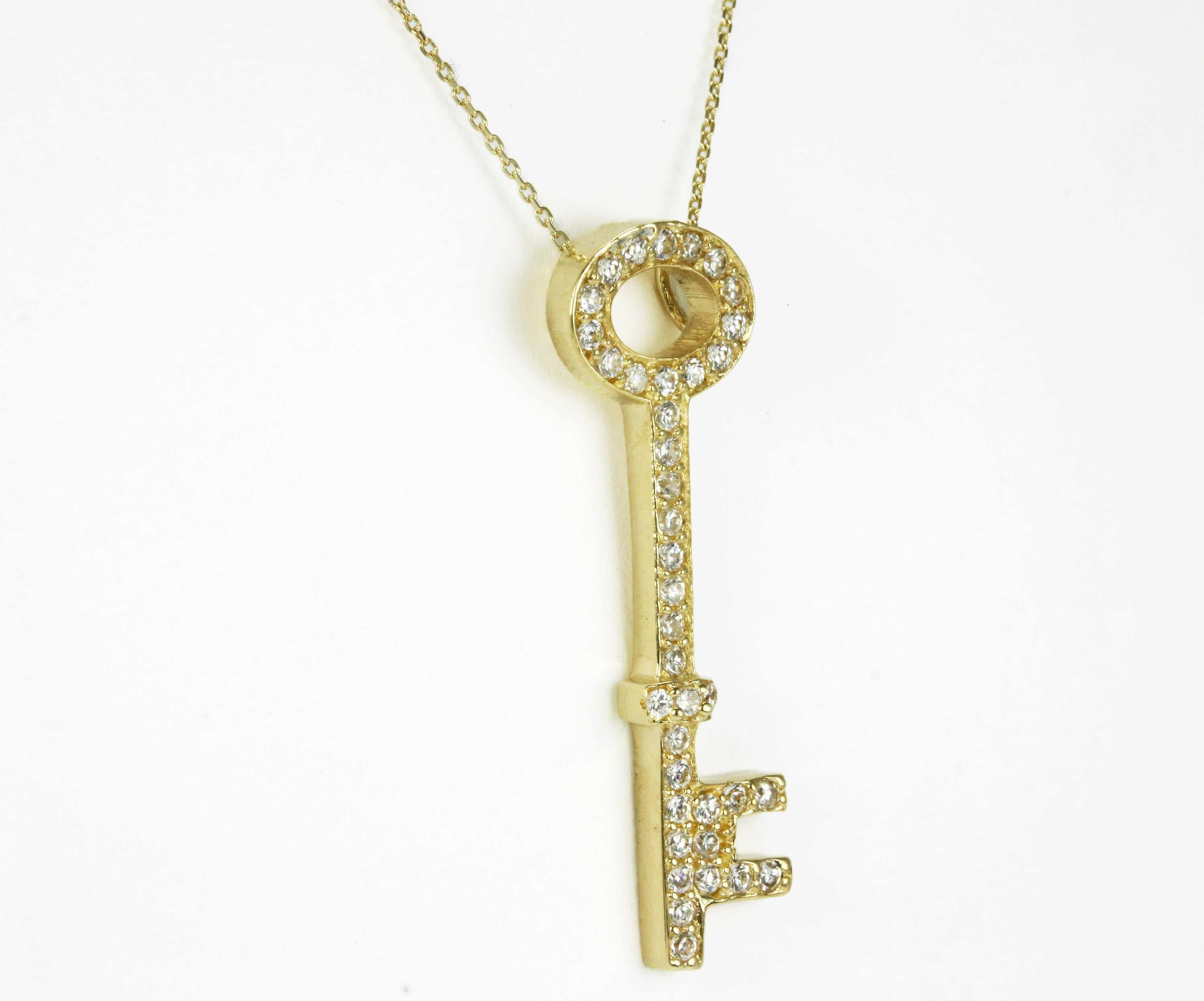 Key Pendant In Yellow Gold 14K