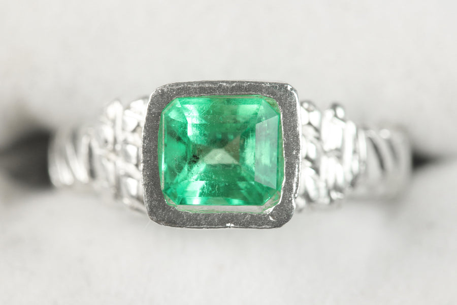 Natural Loose Gemstones Emerald Cut Emerald 6.2x5.8MM