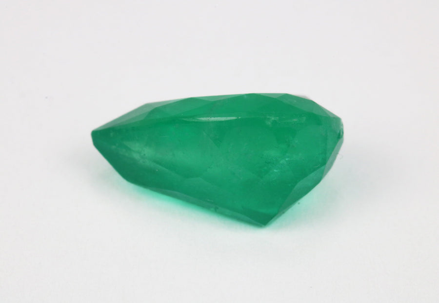 4.19 Carat Emerald Teardrop, 13x9MM Loose Emerald Pear, Natural Emerald,Green Emerald, green emerald stone, Teardrop Emerald,Faceted emerald