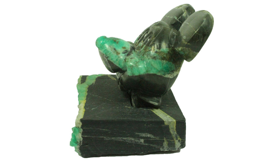 Colombian Emerald Showcase: Mickey Mouse Carving as a Museum Piece