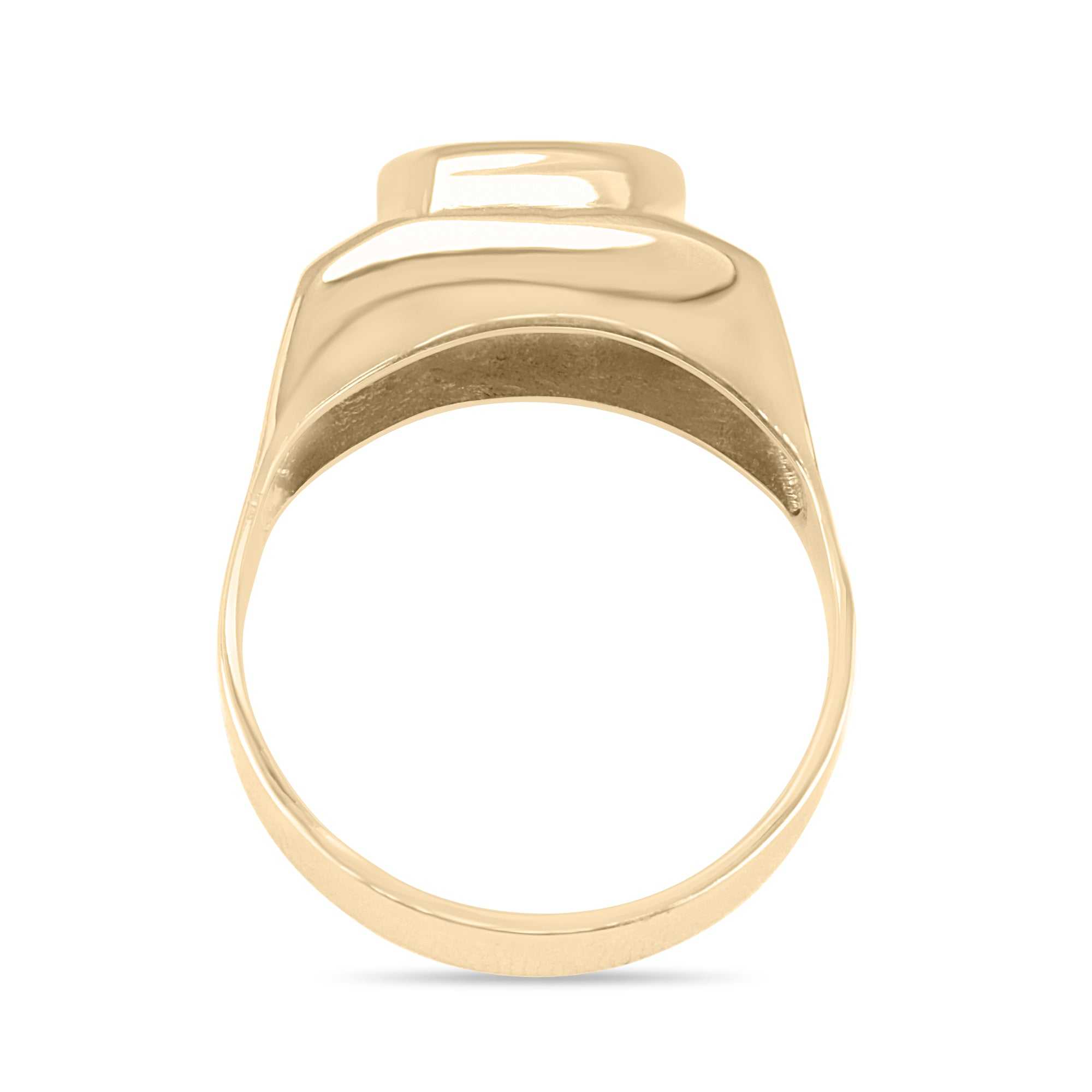 Anello da uomo in oro 18 carati con smeraldo naturale da 2,05 carati, incastonato a castone in orientamento est-ovest 