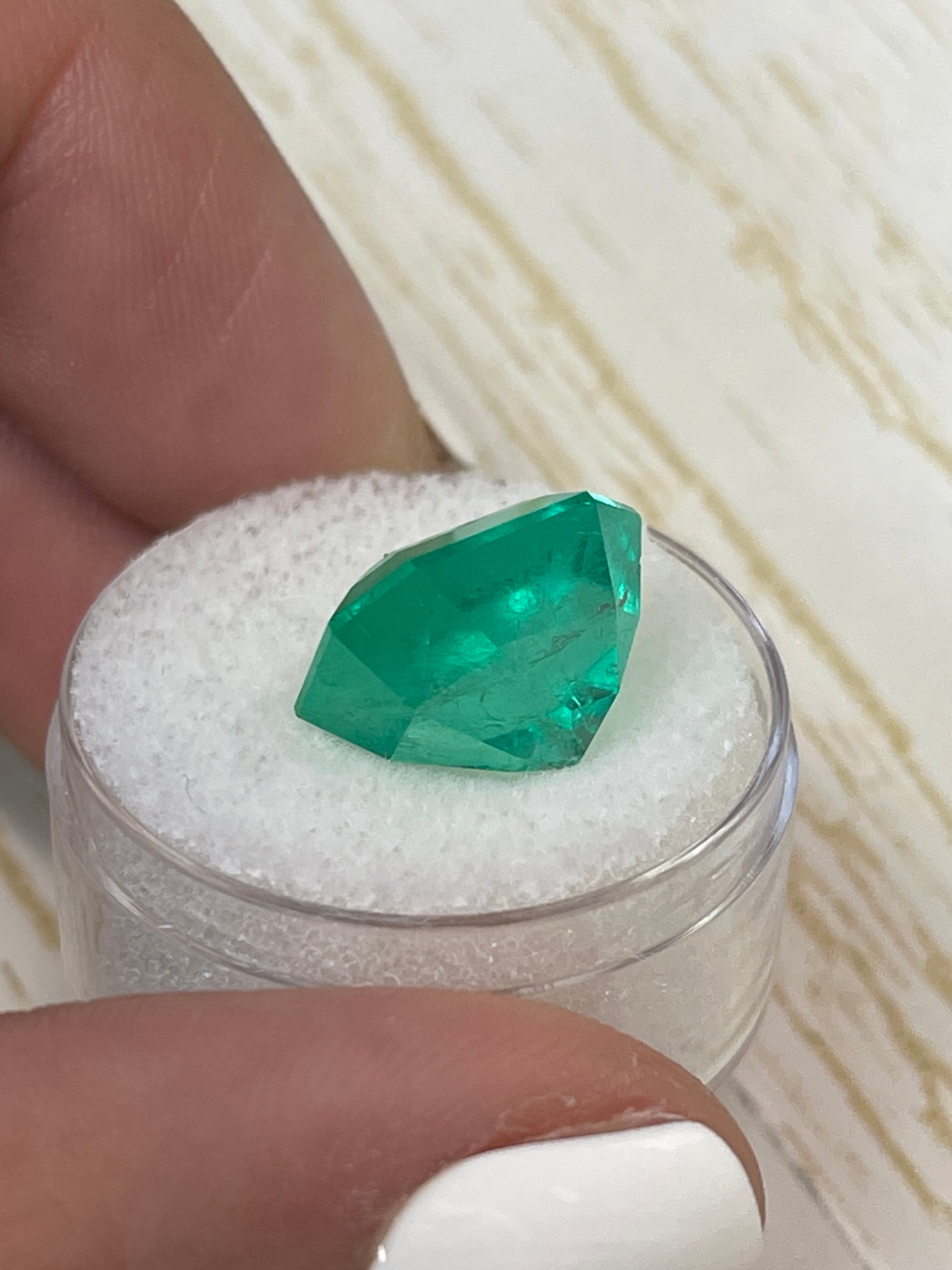 Large 10.09 Carat GIA CERTIFIED 14x13 Vivid Muzo Natural Loose